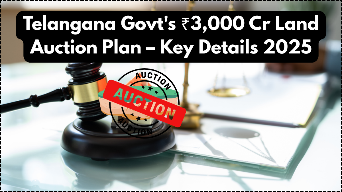 Telangana Govt's ₹3,000 Cr Land Auction Plan – Key Details 2025