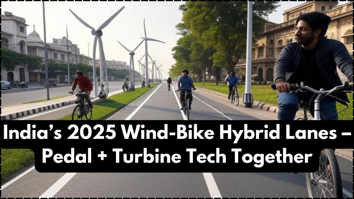 India’s 2025 Wind-Bike Hybrid Lanes – Pedal + Turbine Tech Together