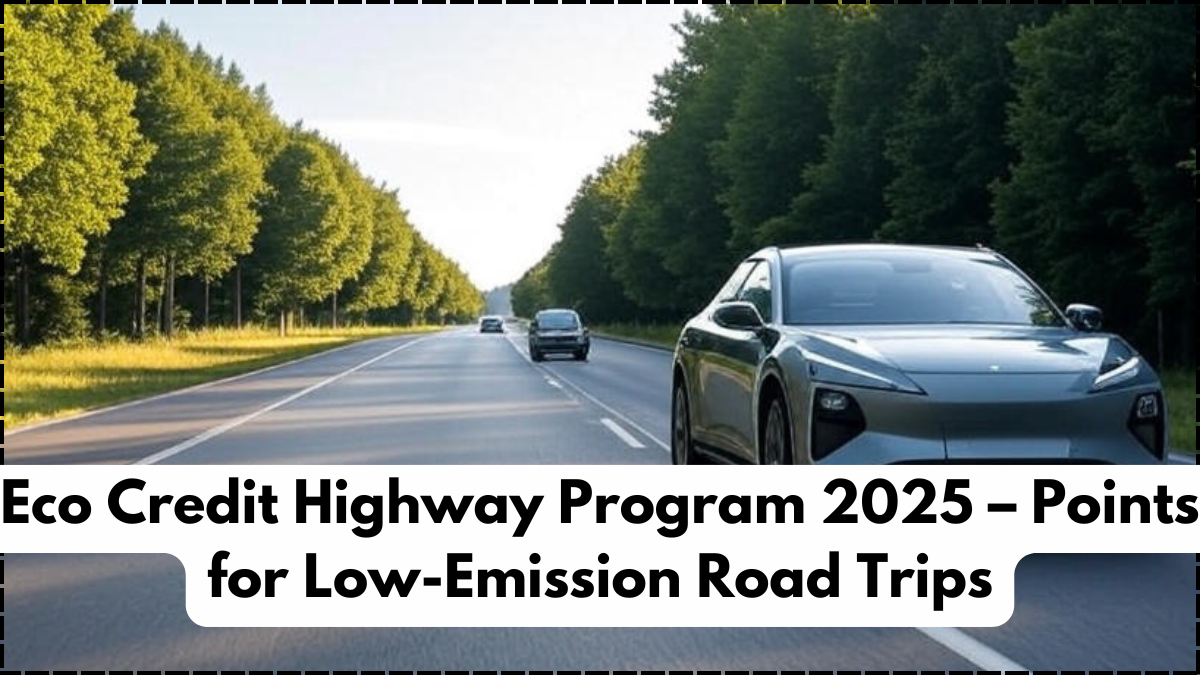 Eco Credit Highway Program 2025 – Points for Low-Emission Road Trips