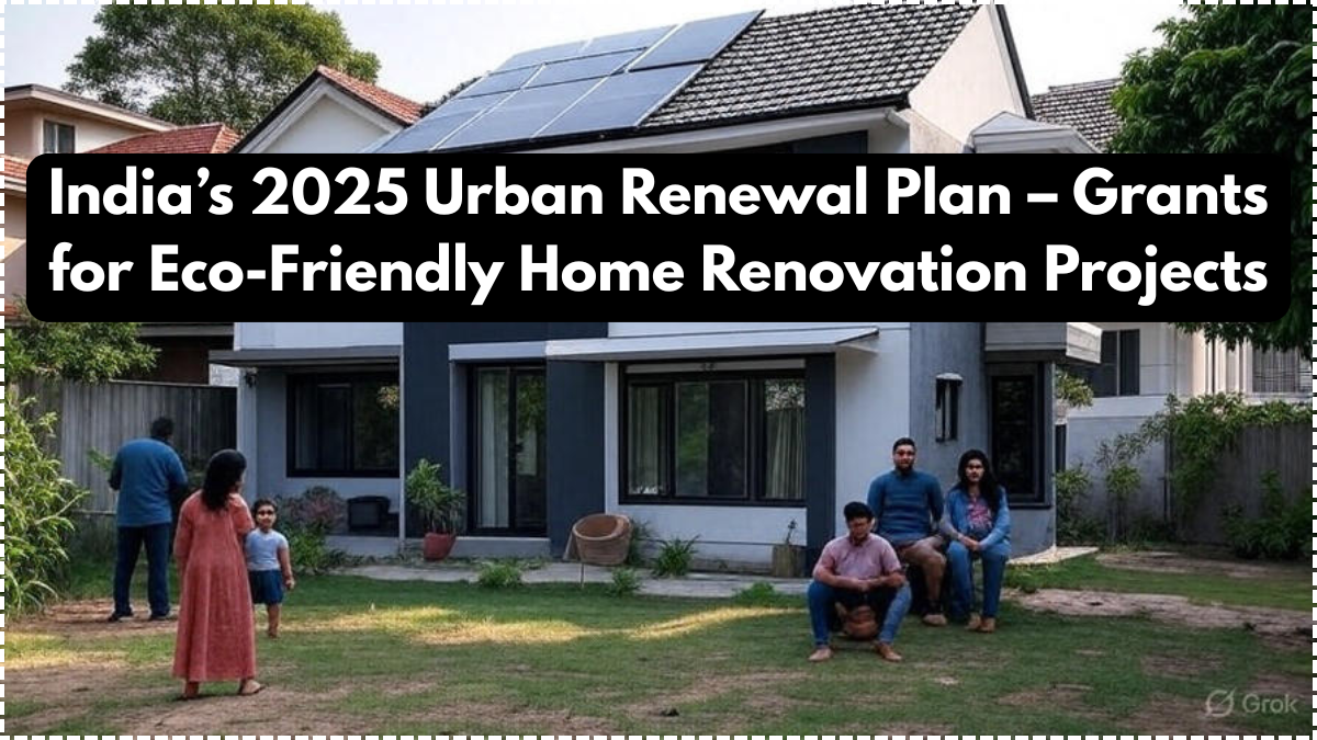 India’s 2025 Urban Renewal Plan – Grants for Eco-Friendly Home Renovation Projects