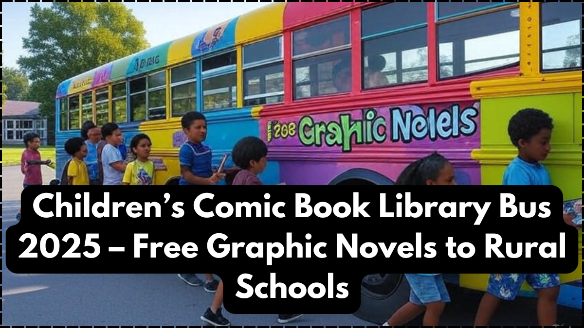 Children’s Comic Book Library Bus 2025 – Free Graphic Novels to Rural Schools