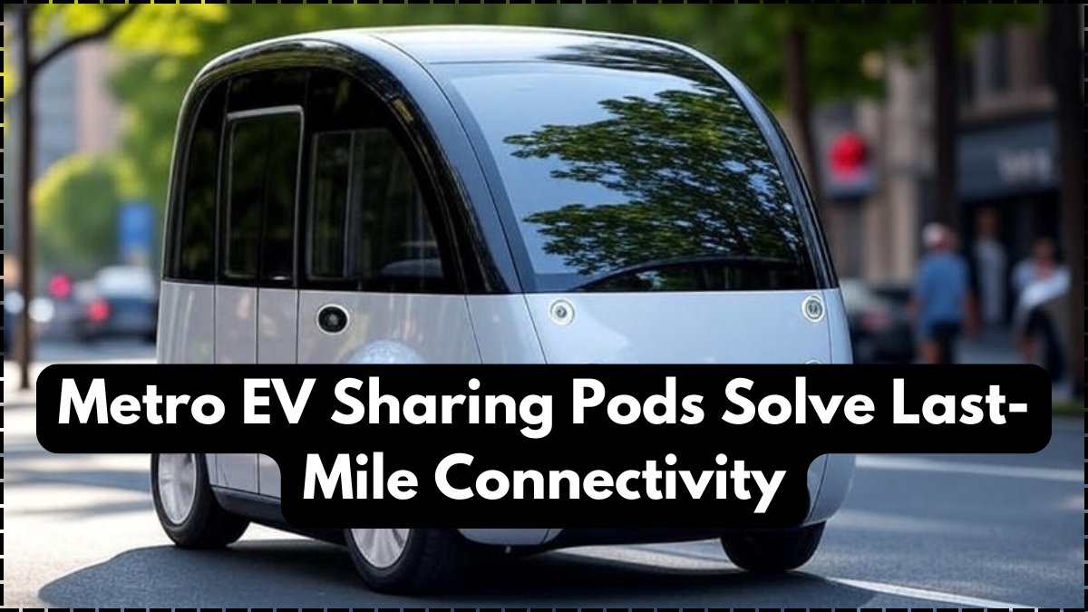 Metro EV Sharing Pods Solve Last-Mile Connectivity