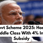 Modi Govt Scheme 2025: Home Loan for Middle Class With 4% Interest Subsidy